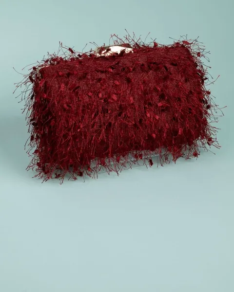 Fringe Clutch, Red