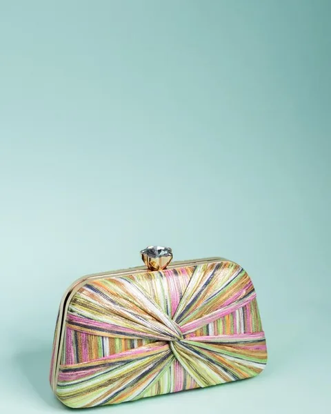 Striped Clutch, Multicolour