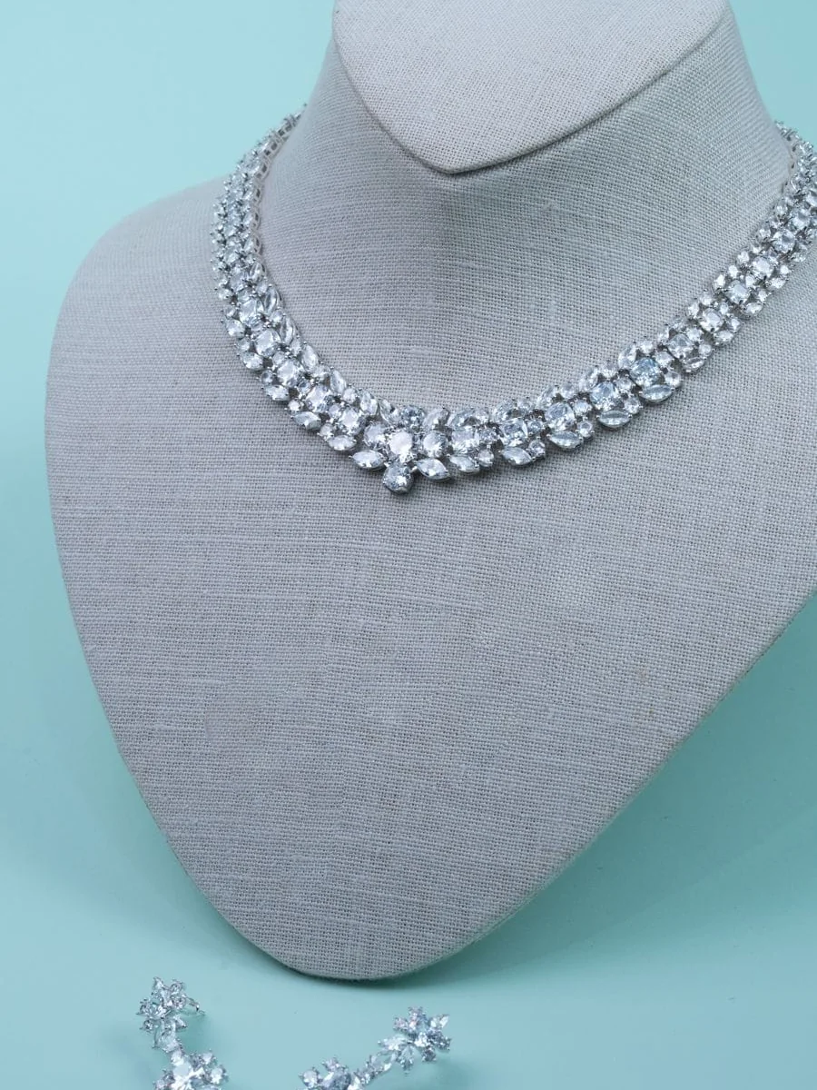 Crystal Collar Necklace Set