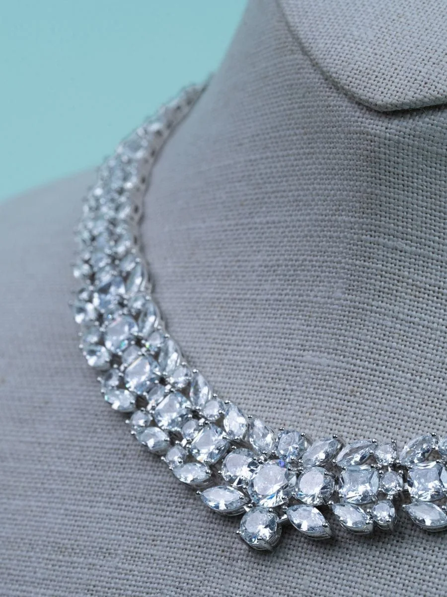 Crystal Collar Necklace Set — 2