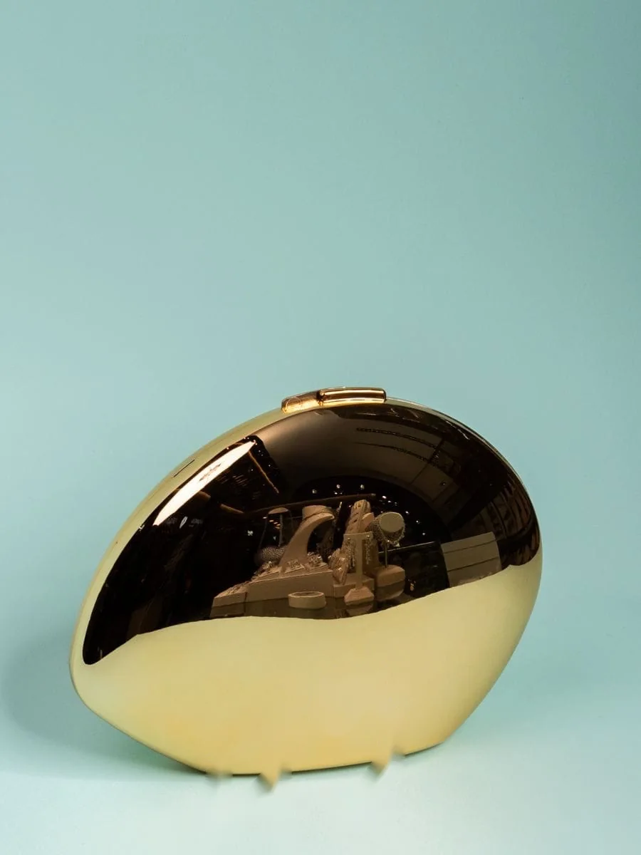 Oval Clutch, Gold
