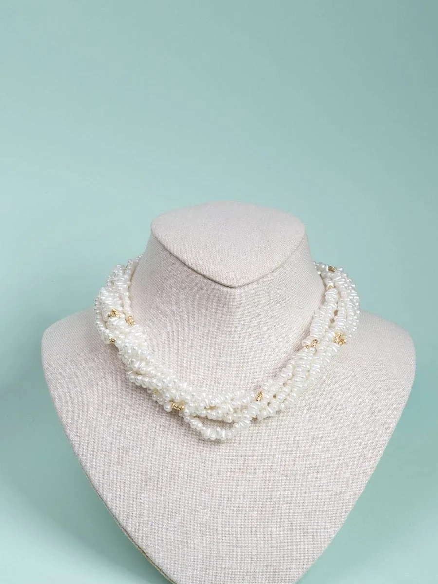 Twisted Pearl Necklace
